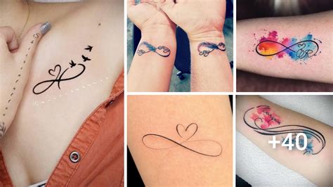 42 ideas hermosas de Tatuajes infinito con nombres y。